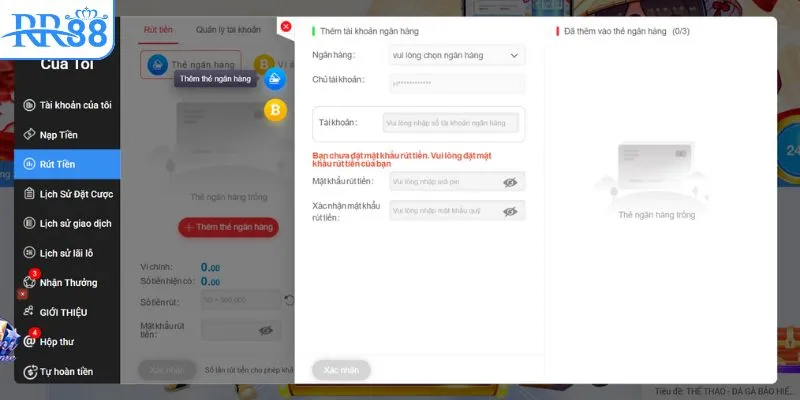 Hướng dẫn RR88 rút tiền an toàn cho người chơi